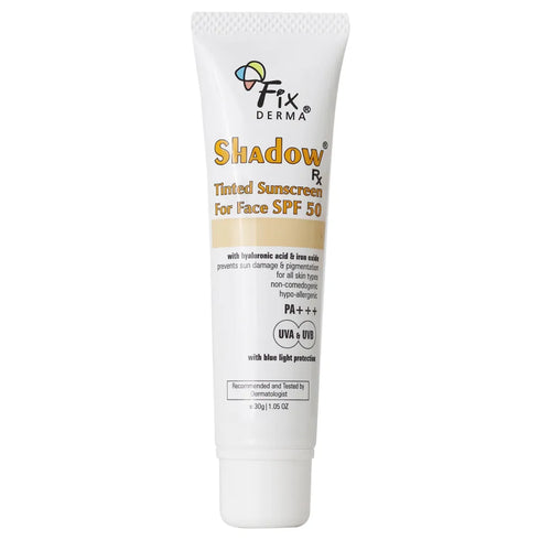 Fixderma Skincare Shadow Rx Tinted Sunscreen For Face Spf 50